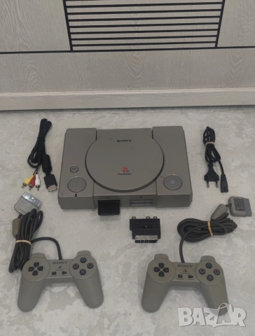 Play Station 1+2 Джойстика+1 Игра