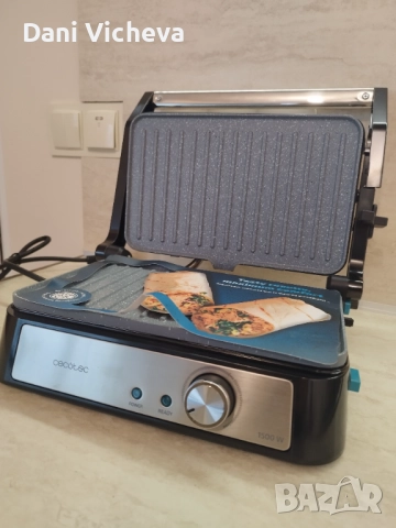 Електрическа скара Cecotec 1500 Take & Clean, Rock'nGrill, 1500 W