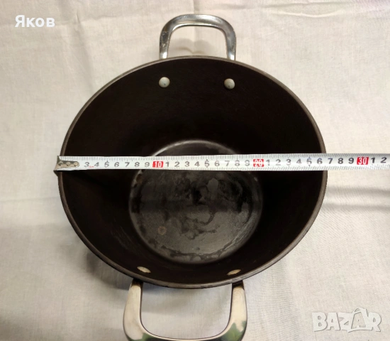 Чугунена тиган John Lewis 27 см x 15 см, снимка 6 - Съдове за готвене - 53691552