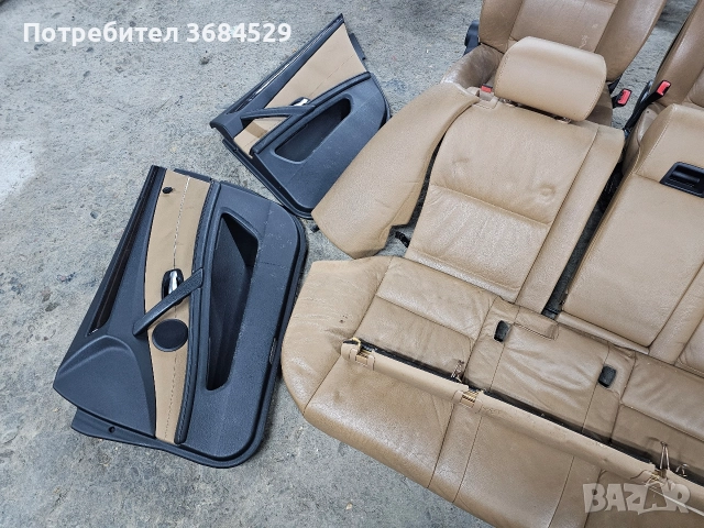 кожен салон със кори бмв е61 bmw e61 salon със подгрев, снимка 4 - Части - 52639247