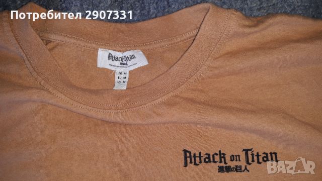 Тениска с култов аниме филм Attack on Titan, снимка 3 - Тениски - 46249074