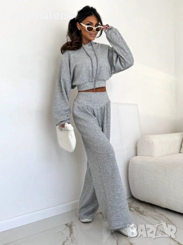 Елегантен дамски комплект от две части, 4цвята , снимка 4 - Комплекти - 53638761