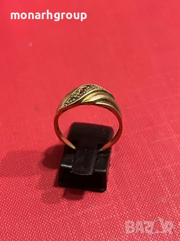 Златен пръстен, снимка 3 - Пръстени - 54197680