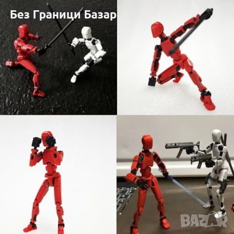 Нова Динамична фигурка 3D принтирана T13, готова за игра, робот деца играчка, снимка 4 - Фигурки - 46613029