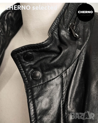 Мъжко яке от естествена кожа STRELLSON HUCK Men’s Leather Multipocket Casual Jacket – размер L , снимка 13 - Якета - 53697196