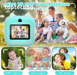 Детски цифров фотоапарат за моментален печат CUTEPRINT , снимка 2 - Образователни игри - 45798226
