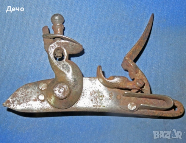 Работещ Английски механизъм за Армейска Кремъчна пушка пищов Джапане