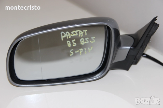 Ляво електрическо огледало VW Passat B5.5 B5 (1998-2002г.) 5 пина / 3B1857521A 🔘Цвят: Тъмно сиво, снимка 2 - Части - 51484905