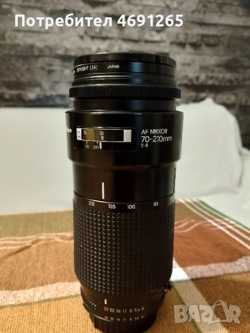 Обектив NIKKOR AF 70-210 F4, снимка 2 - Обективи и филтри - 53738893