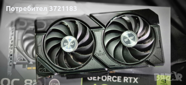Видео карта ASUS Dual GeForce RTX 4060 Ti EVO OC Edition 8GB, снимка 8 - Видеокарти - 53520198