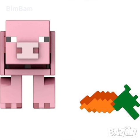 Фигурка Minecraft Build A Portal Pig / прасе Mattel, снимка 3 - Фигурки - 46557898