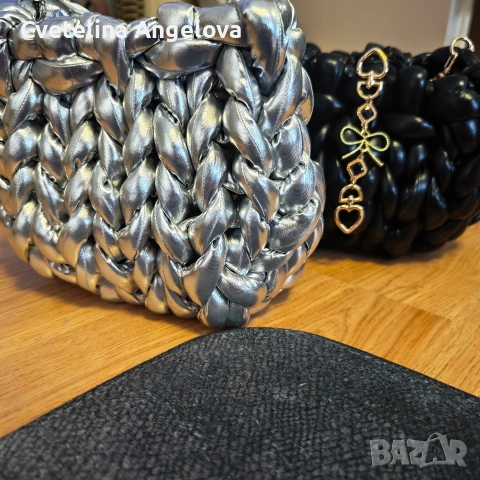 Ръчно плетени чанти Маршмелоуууу , снимка 7 - Чанти - 54293754