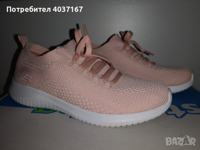 Дамски маратонки в розово Skechers, снимка 1 - Маратонки - 44956537