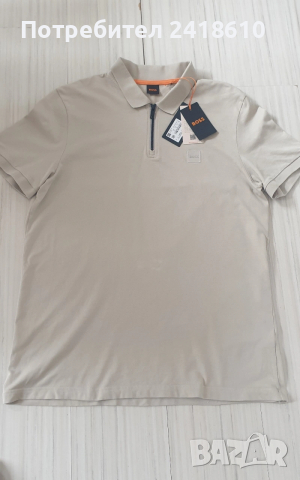 Hugo Boss Passerzip Pique Pima Cotton Slim Fit Mens Size 2XL НОВО! ОРИГИНАЛ Мъжка Тениска!, снимка 5 - Тениски - 53918058