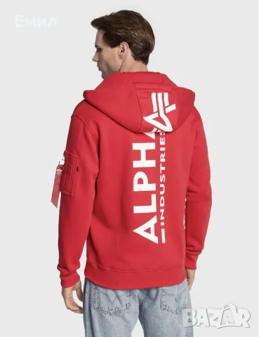 Мъжки суитшърт Alpha Industries, Размер S, снимка 1 - Суичъри - 49118726