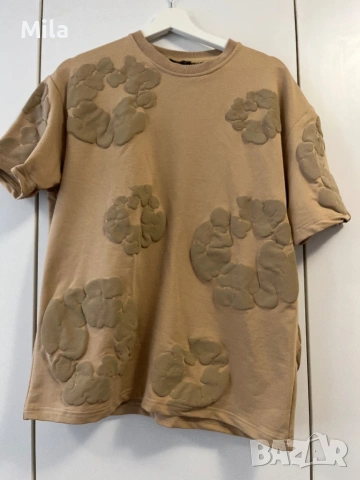 Мъжка тениска бежава s
