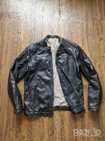 Страхотно мъжко кожено яке ANGELO LITRICO размер L , снимка 5 - Якета - 50321644