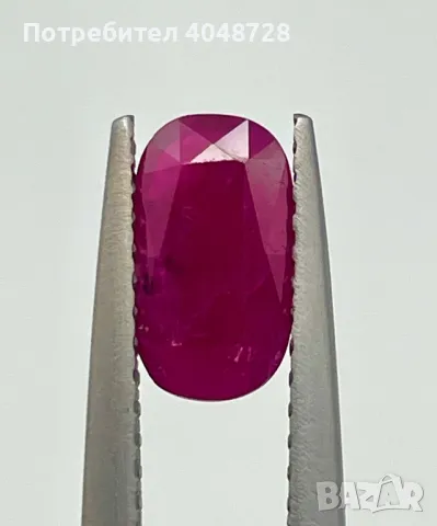 Инвестиционен естествен Рубин 1.91ct. ALGT Сертификат, снимка 6 - Други - 47378170