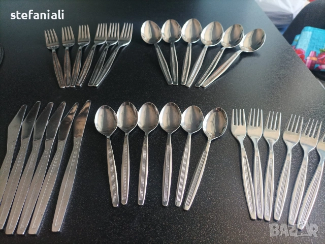 Комплект български прибори за хранене