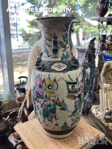 Автентична китайска ваза от 19в. №5595, снимка 8 - Антикварни и старинни предмети - 46446150