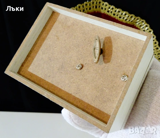 Музикална кутия за бижута,Сватбен марш,естествено дърво. , снимка 5 - Антикварни и старинни предмети - 53574118