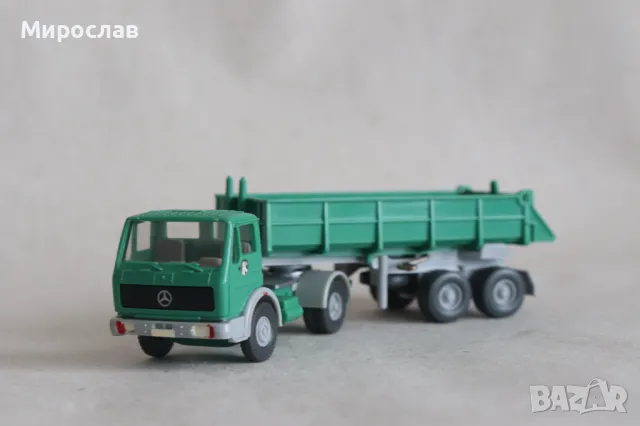 WIKING 1:87 H0 MERCEDES САМОСВАЛ КАМИОН TIR МОДЕЛ ВЛЕКАЧ, снимка 1 - Колекции - 49452556