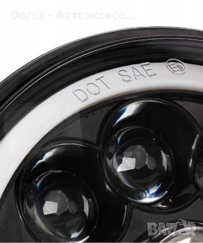 Комплект LED фарове 7" (18 см) – къси/дълги, DRL, мигач и RGB подсветка, снимка 7 - Аксесоари и консумативи - 53780906