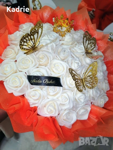 вечен букет човешки размер 41🌹, снимка 3 - Подаръци за жени - 53983549