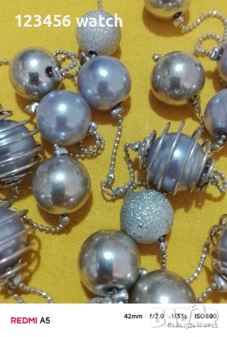 Красиво двойно колие от перли, снимка 5 - Колиета, медальони, синджири - 53696207