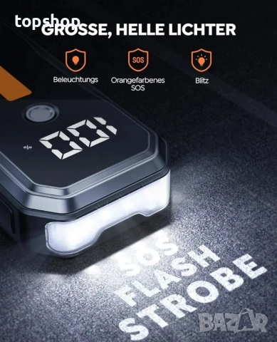 ДЖЪМП СТАРТЕР buture beta 03 Автомобилна преносима батерия 5000A / 26800mAh БЕНЗИН / ДИЗЕЛ, снимка 2 - Аксесоари и консумативи - 51637833