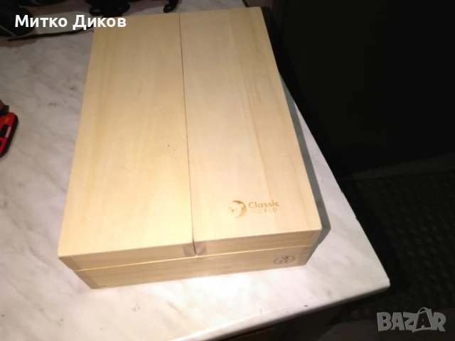 Дървена кутия нова за разни неща сгъваема 405х300мм отворена и вътре 30х20х8см, снимка 2 - Други стоки за дома - 50517670