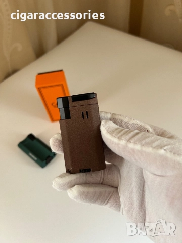 Запалка за пури с турбо пламък и вграден пънч - 2 цвята + кутия, снимка 6 - Запалки - 52799676