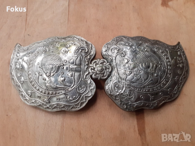 Голяма стара автентична възрожденска пафта пафти чапрази, снимка 2 - Антикварни и старинни предмети - 52041710