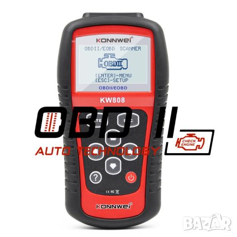 Konnwei KW808 OBD2 Diagnostic Автодиагностика Безпл. доставка Гаранция, снимка 2 - Аксесоари и консумативи - 38418301