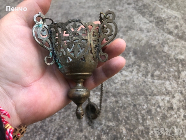 старо възрожденско кандило, снимка 11 - Антикварни и старинни предмети - 51146232