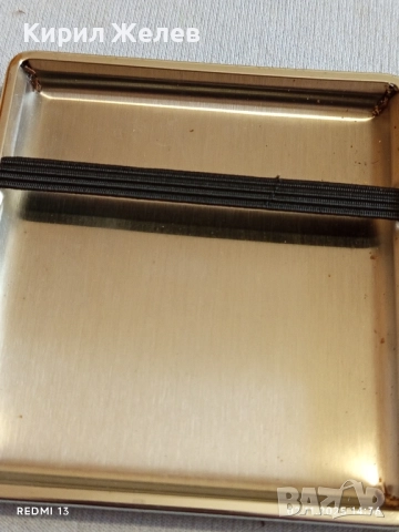 Винтидж табакера метална с кожа за КОЛЕКЦИЯ ДЕКОРАЦИЯ 48950, снимка 4 - Други ценни предмети - 52263804