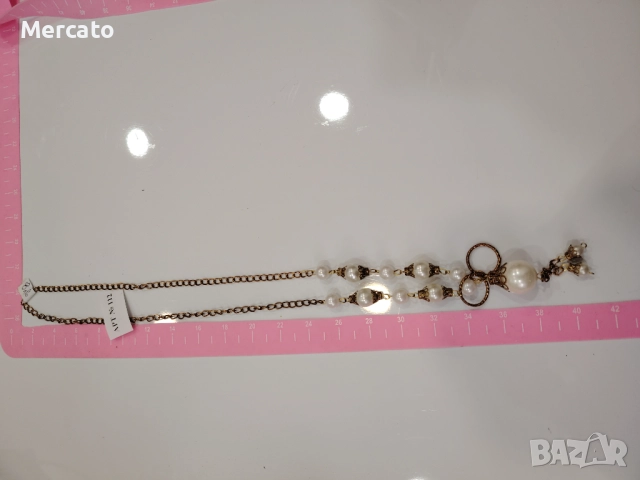 Перлен гердан АРТ №112, снимка 3 - Колиета, медальони, синджири - 52321451