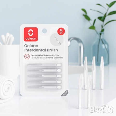 Интердентални четки Oclean, 5 броя, снимка 3 - Други - 51948091