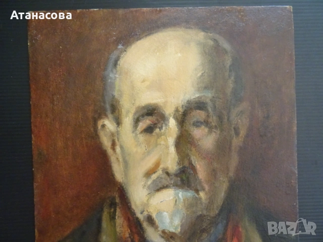 ТАНЯ ТАНЧЕВА картина Портрет масло 1990 г, снимка 3 - Картини - 54176443