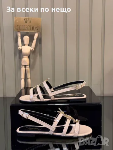 Yves Saint Laurent Дамски Бежови Сандали Код E369, снимка 2 - Сандали - 50422006