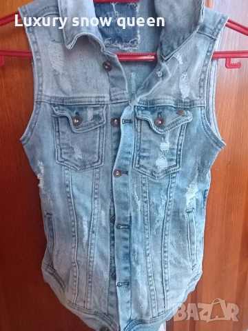 дънков елек guess , снимка 2 - Елеци - 50493494