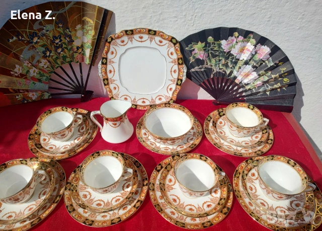 Антикварен сервиз Royal Albert Devon (1927-1935год.), снимка 7 - Сервизи - 53719796