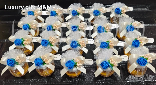 Подаръци за гости, подаръчета за гости, бурканчета с мед, снимка 8 - Подаръци за кръщене - 36079288