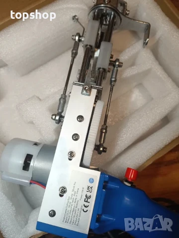 Перфектен пистолет за килими / електрически пистолет за тъфтинг / туфтинг, контрол на скоростта, син, снимка 6 - Гедорета - 50525553