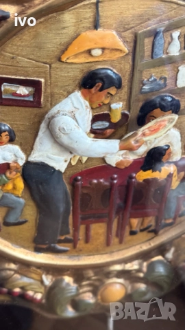 Уникален салонен часовник с анимирано махало , снимка 6 - Антикварни и старинни предмети - 52183548