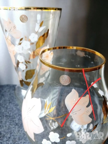 Стъклени вази СИП, снимка 4 - Вази - 50505108