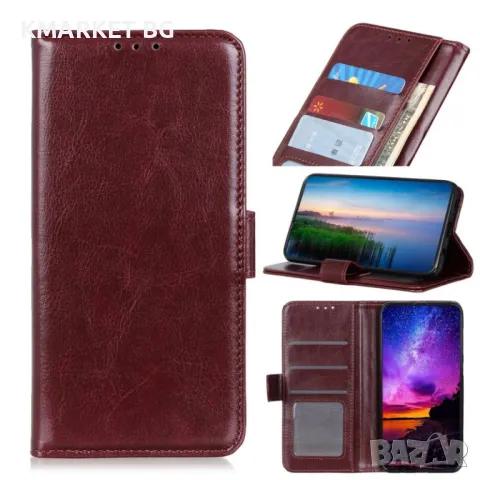 Samsung Galaxy A10e Magnetic Wallet Кожен Калъф и Протектор, снимка 3 - Калъфи, кейсове - 48417145