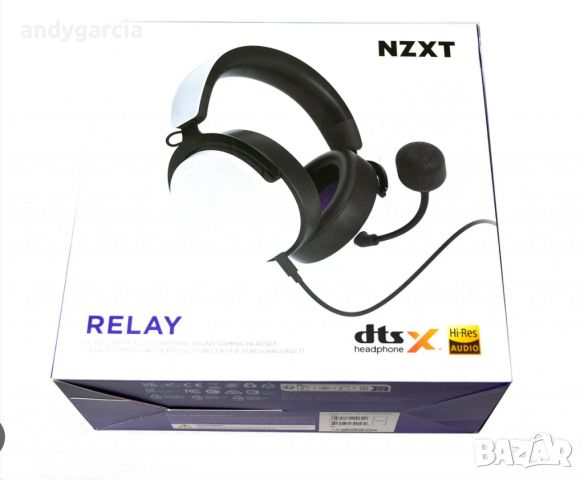 NZXT Relay Headset стерео слушалки чисто нови в кутия запечатани