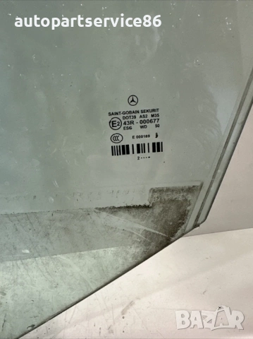Стъкло за прозорец за предна лява врата за Mercedes W212 2.2 CDI (2012) , снимка 2 - Части - 54166796