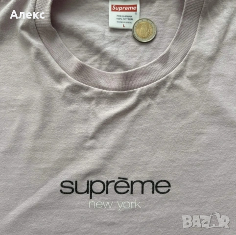 Supreme Classic Logo tee , снимка 2 - Тениски - 53952783